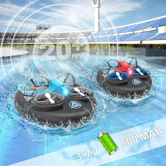 Quadcopter Remote Control Drone 3-in-1 Air Water Land